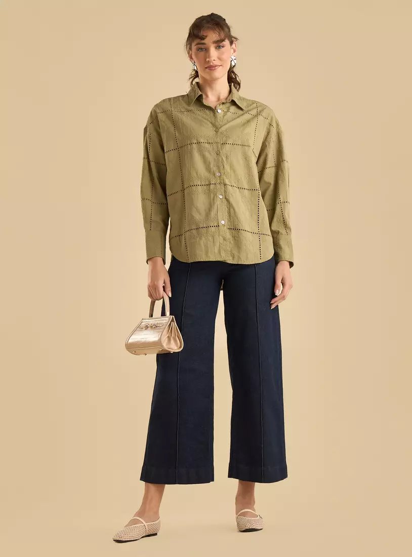 قميص فضفاض مطرز