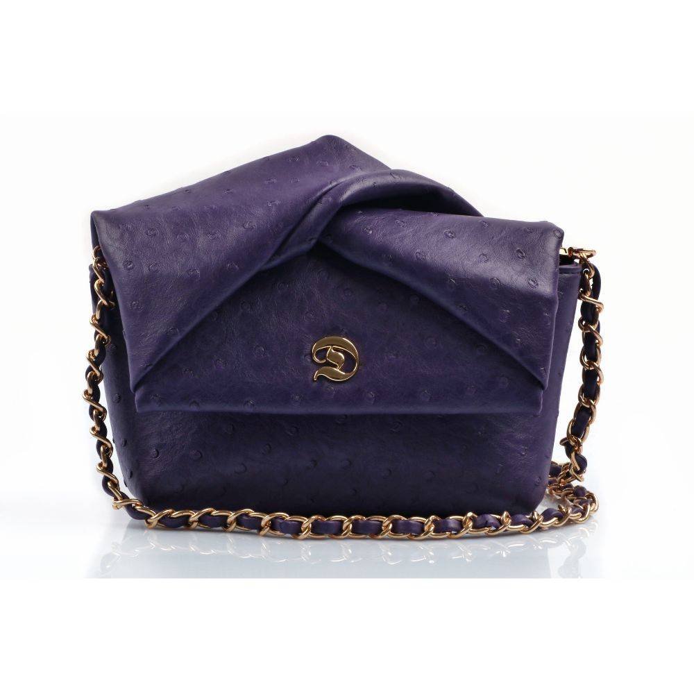 حقيبة الورا - اوسترتش بنفسجي