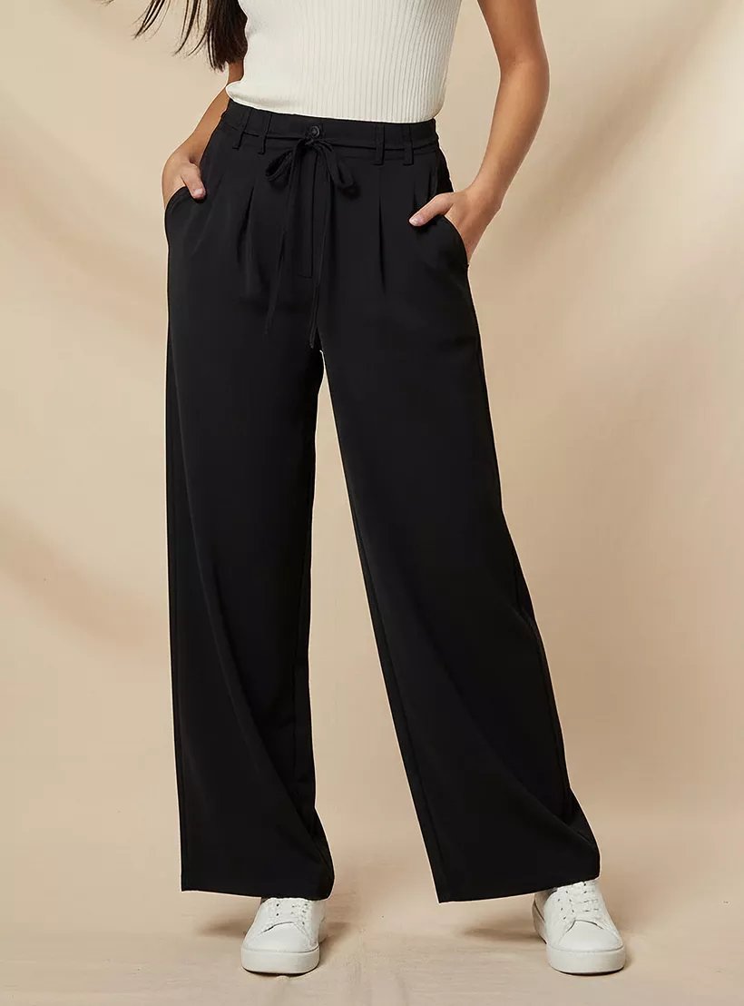 Two Extremes wide-leg mid-waist trousers